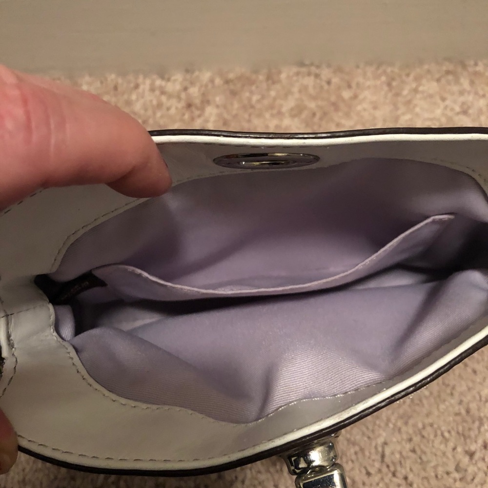 Coach Fold-over Wristlet Bag Purse White - Picture 4 of 15